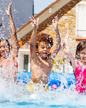 Splashing Water in the Pool